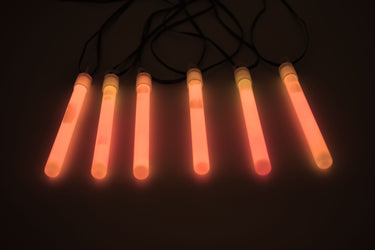 4 inch 10mm Orange Glow Sticks- 50 Per Package